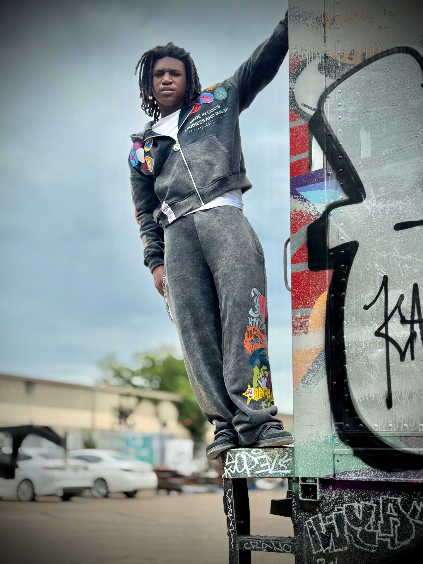 All Given Studios 'Likeness & Image' Wide-Leg Graffiti Pants – Limited Edition